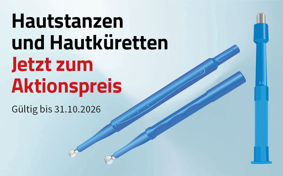Hautstanzen und Küretten